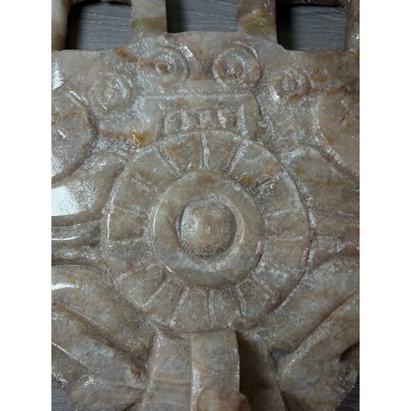 Vintage Hand-Carved Onyx Stone Turtle Figurine Tribal Aztec Mayan 9.8 lb 11” - Picture 3 of 12